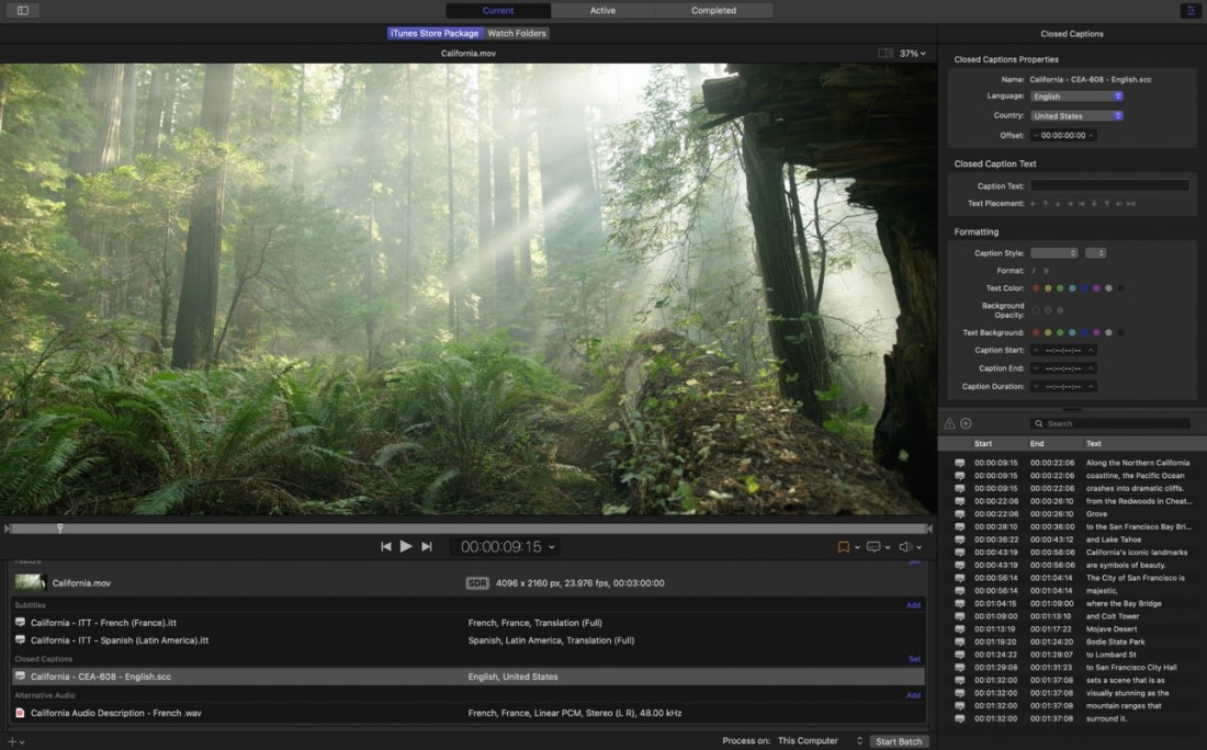 Compressor 苹果官方出品视频解码格式转换工具