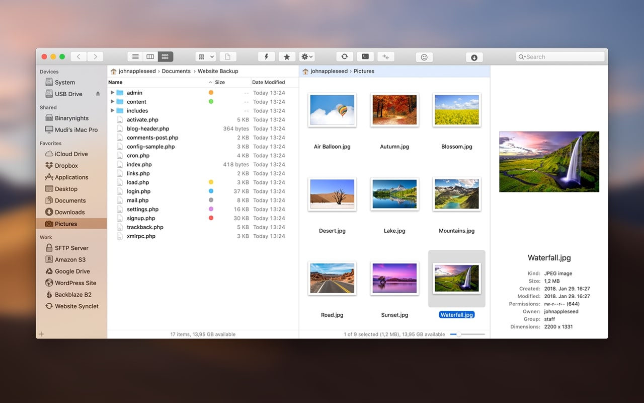 ForkLift 远程/本地文件管理利器