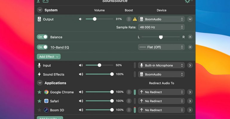 SoundSource 音频控制软件